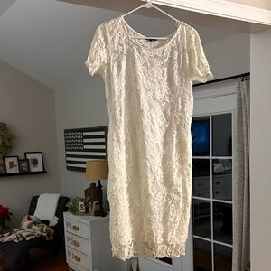 Elegant white Lace Dress Ambiance XL great condition
